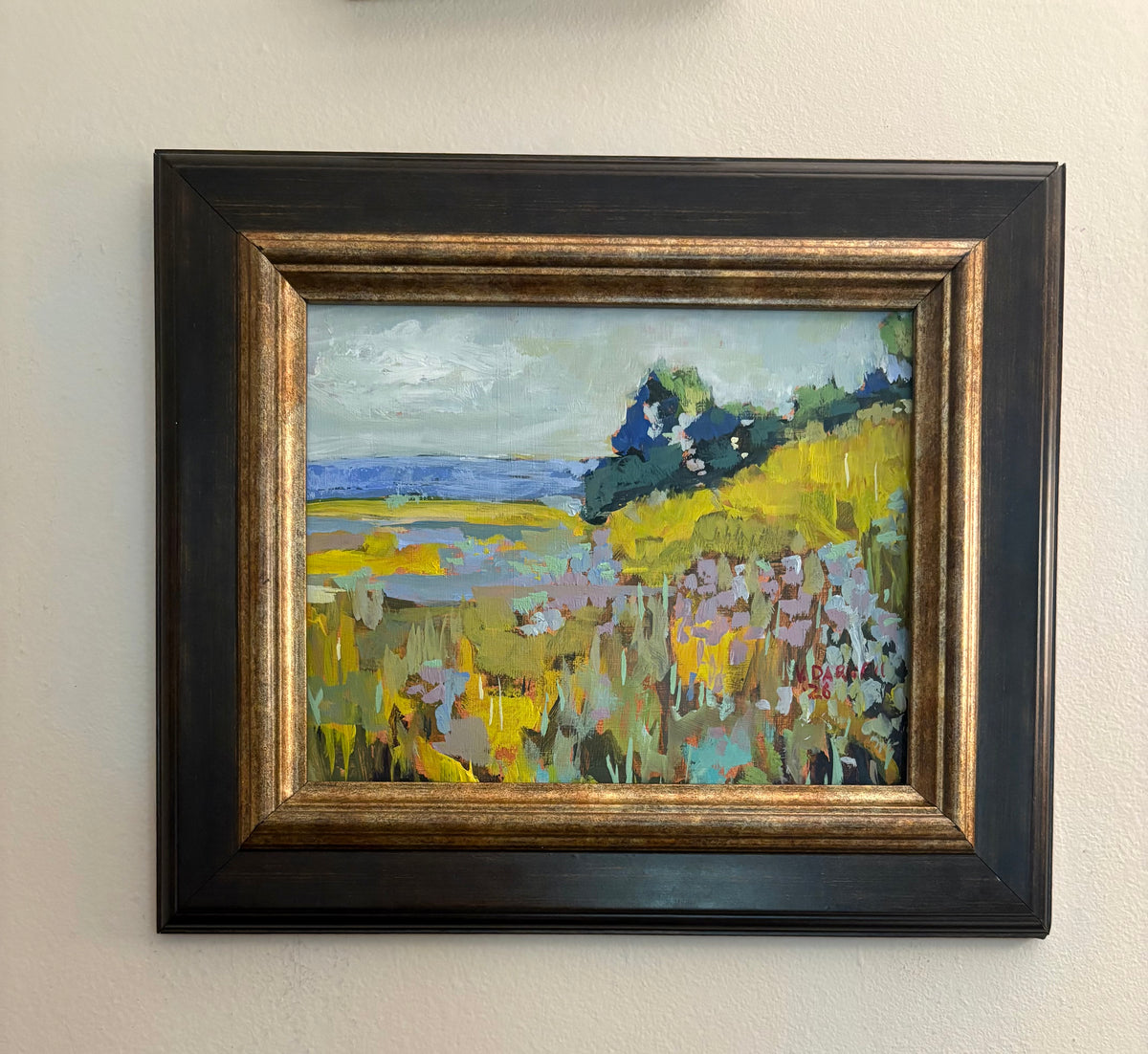 Sunlit Coastal Meadow